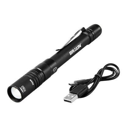 BRAUN 450 Lumen Rechargeable Penlight