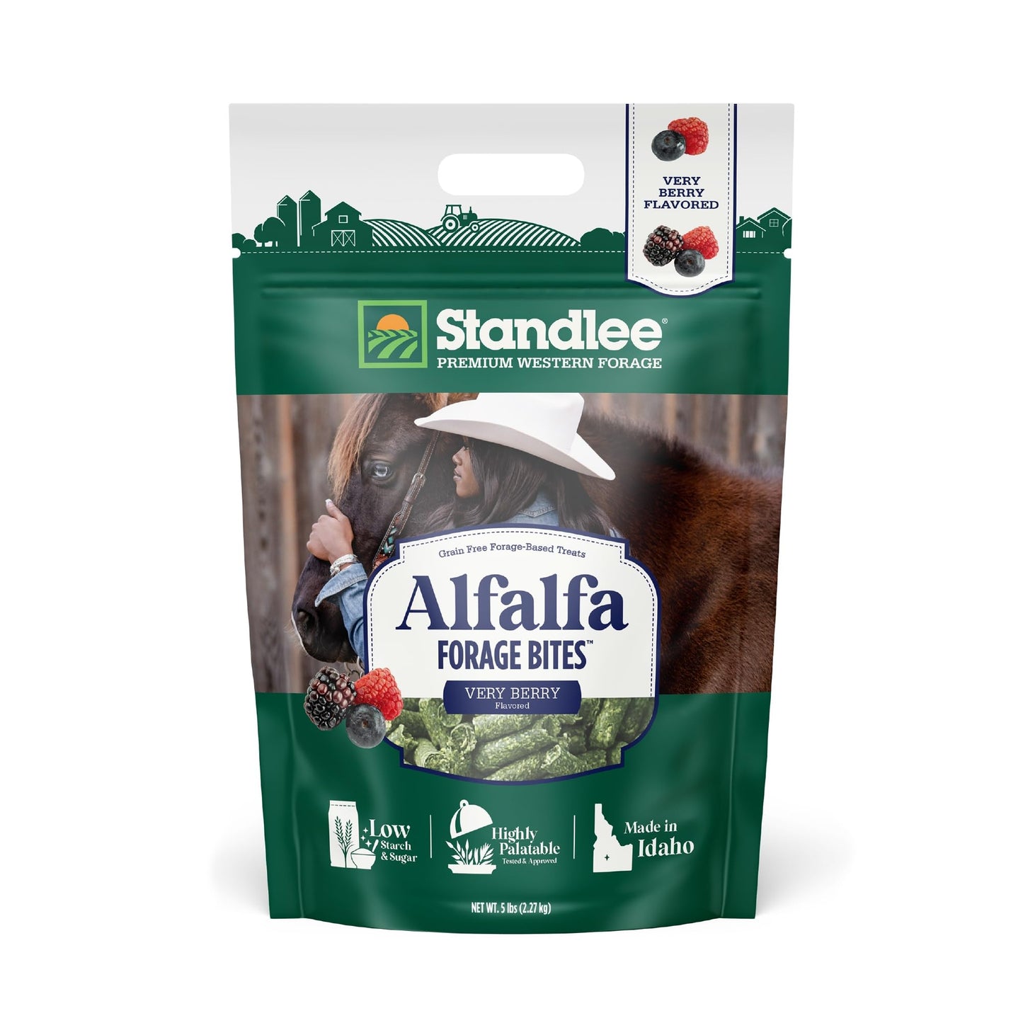 standlee Premium Western Forage Alfalfa Forage Bites, 5 Lb Bag (Banana)