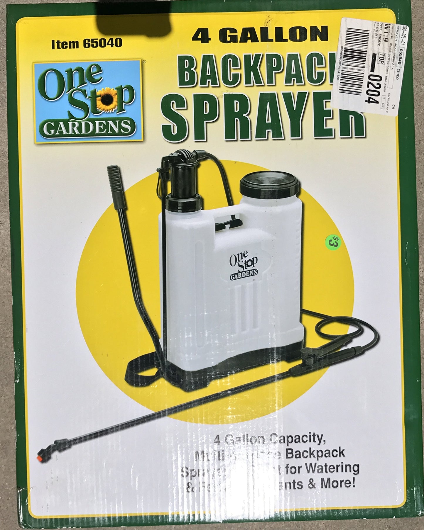 4 Gallon Backpack Sprayer with 4 Nozzles