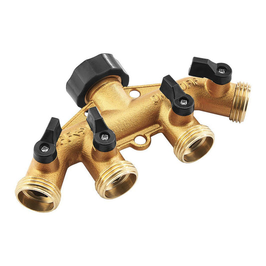 ONE STOP GARDENS 4-in-1 Solid Brass Faucet Expander