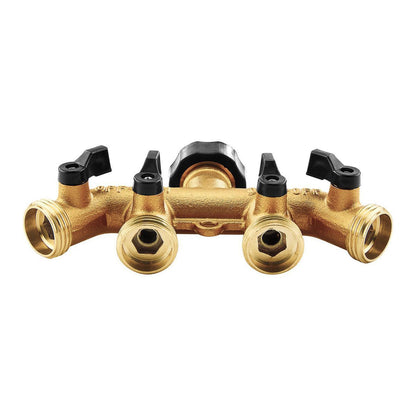 ONE STOP GARDENS 4-in-1 Solid Brass Faucet Expander