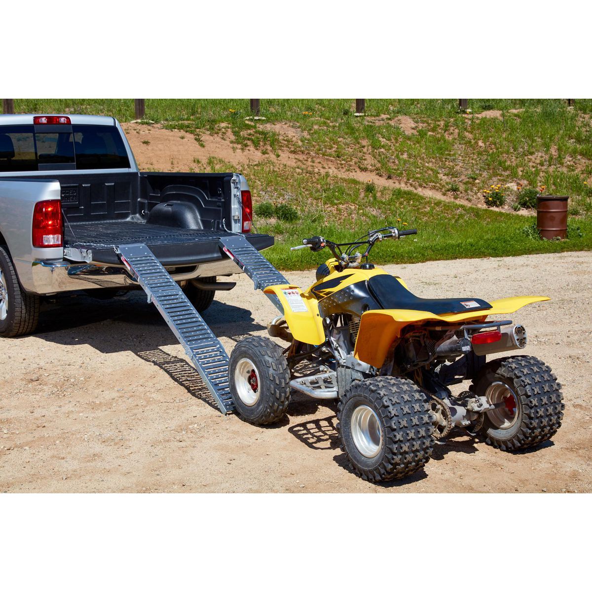 HAUL-MASTER 1000 lb. Capacity 9 in. x 72 in. Tri-Fold Loading Ramps, Set of Two