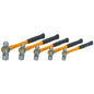 PITTSBURGH Ball Peen Hammer Set, 5 Piece