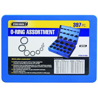 STOREHOUSE Metric O-Ring Assortment, 397 Piece