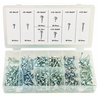 STOREHOUSE Self-Drilling Screw Assortment, 200 Piece