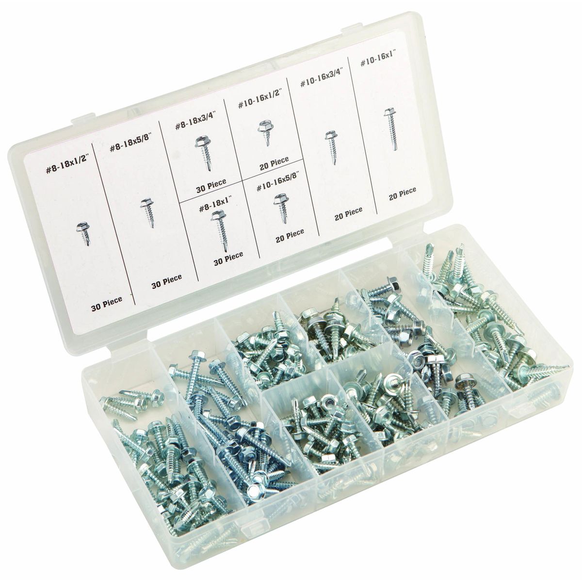 STOREHOUSE Self-Drilling Screw Assortment, 200 Piece