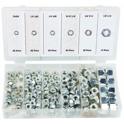 STOREHOUSE Nylon Locknut Set, 150 Piece