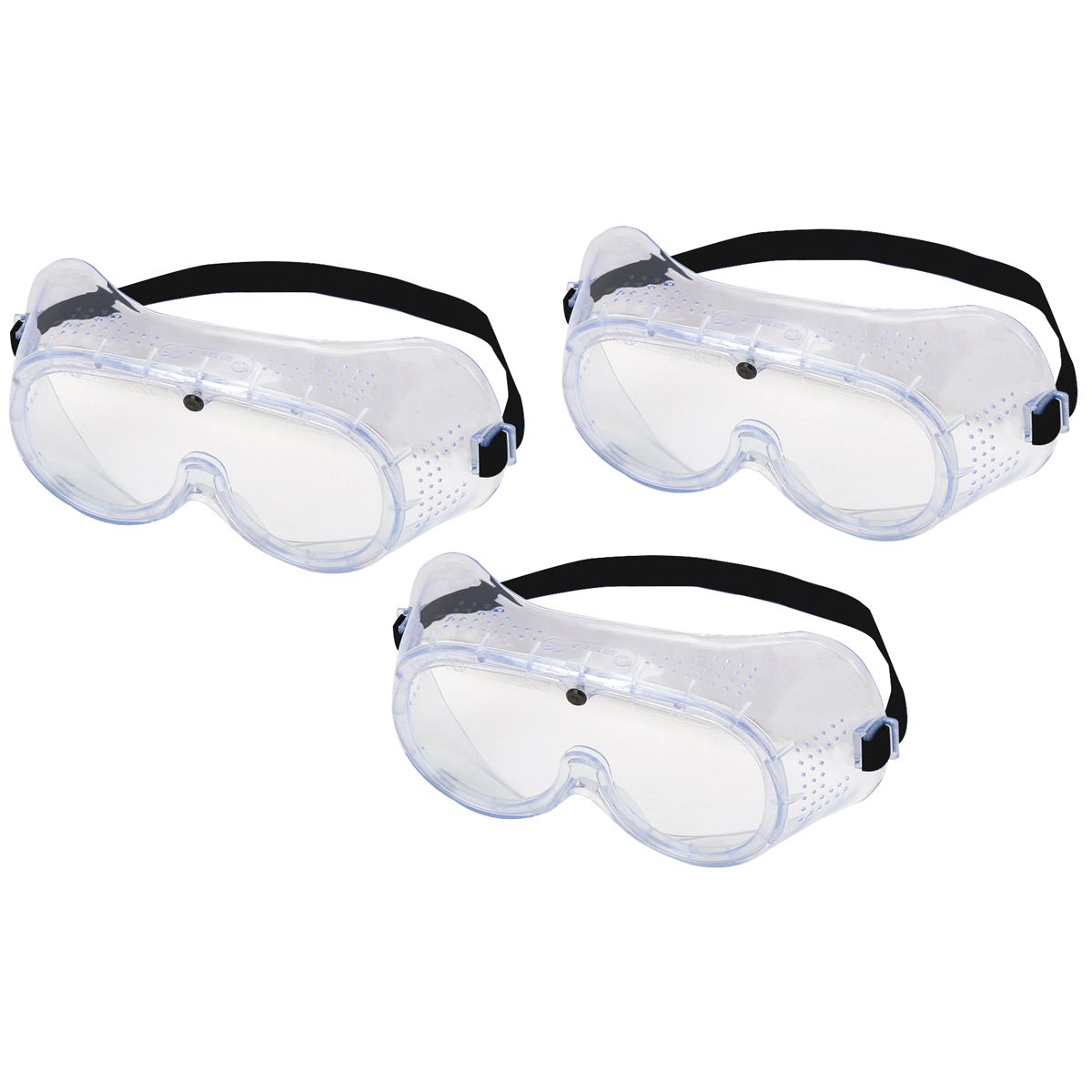 WESTERN SAFETY Safety Goggles, 3 Pack